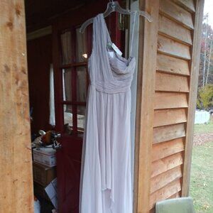 Nwt- ASOS DESIGN Tall - Tulle One Shoulder Maxi Dress